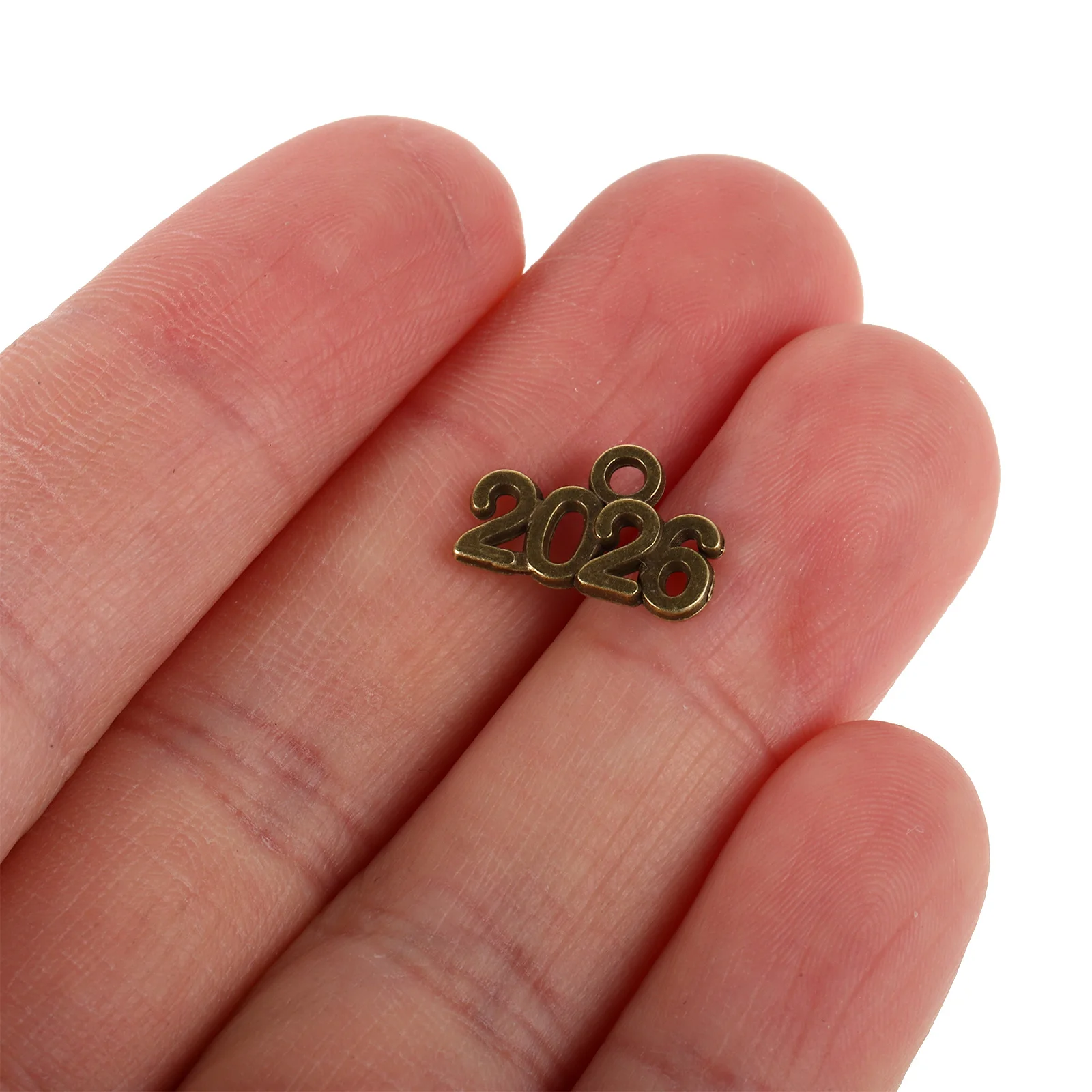 

100Pcs DIY Alloy Year Number Charms for Jewelry Making Keychain Pendant Accessories Handmade Craft Supplies Number Jewelry