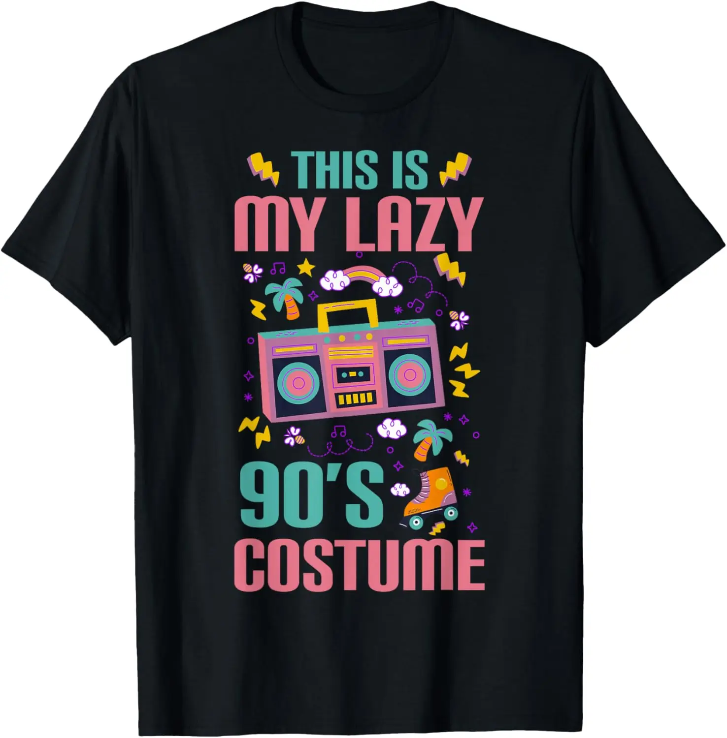 

90s Style This Is My Lazy 90's Costume Retro 90s Throwback T-Shirt