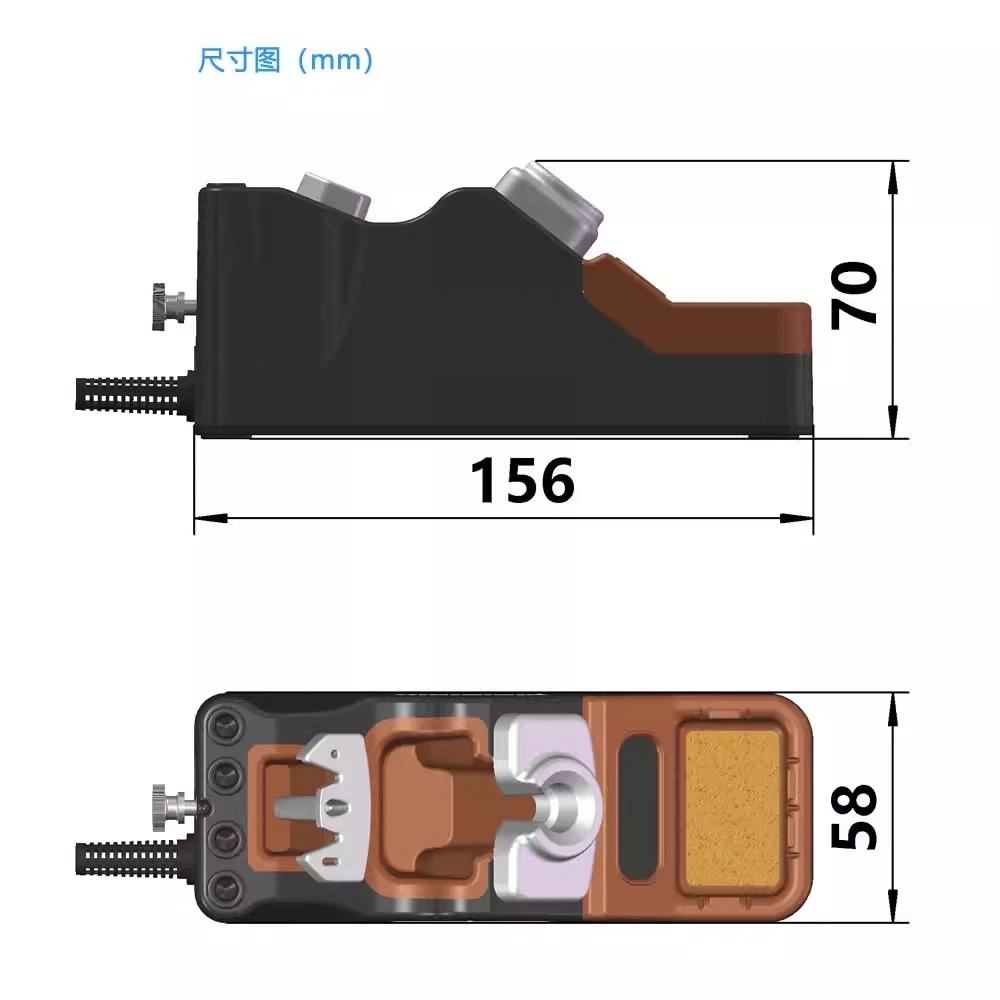 Extended Soldering Iron Holder SDC02 Silicone Wrapped Soldering Pen Holder Supports T245\T210