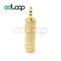 6.5 mm Socket Female to 3.5 mm Plug Male Stereo Audio Adapter Jack Converter Microphone