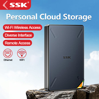 SSK Nas Storage Box Portable External SSD HDD Hard Drive Network Storage Server Cloud Storage 1TB 2TB Disk Internal Hard Drive