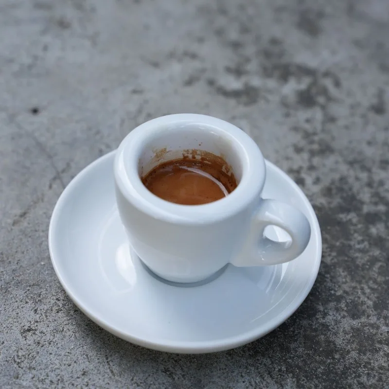 Ensemble de tasses à café de 60 ml avec soucoupe, tasses à espresso en céramique à paroi épaisse de 9 mm, tasse à café et à thé, petite tasse à lait, accessoires pour la maison et la cuisine.
