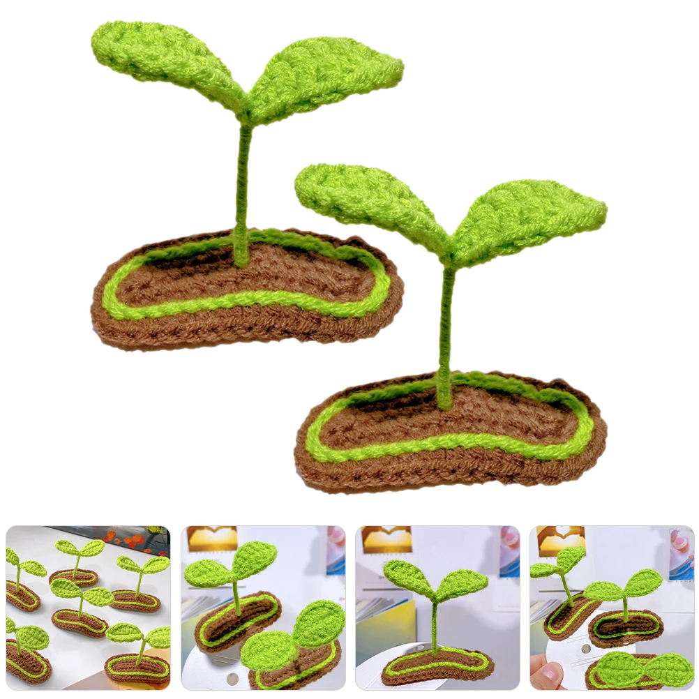

2pcs Bean Clips Cute Braided Plant Plant Bean Sprout Hair Clips Accessories Green Leaf Styling Hairpins Barrettes