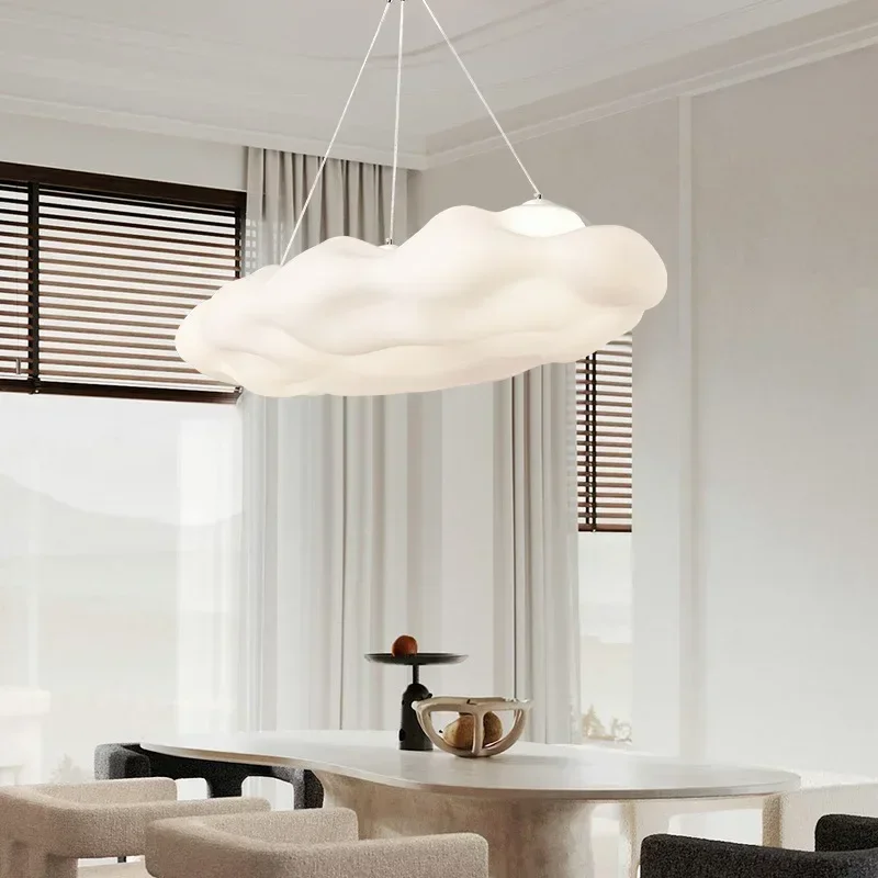 Modern Minimalist Cloud Chandelier Living Room Dining Table Lighting Led Pendant Lamp Kitchen Bedroom Decoration Light Fixture