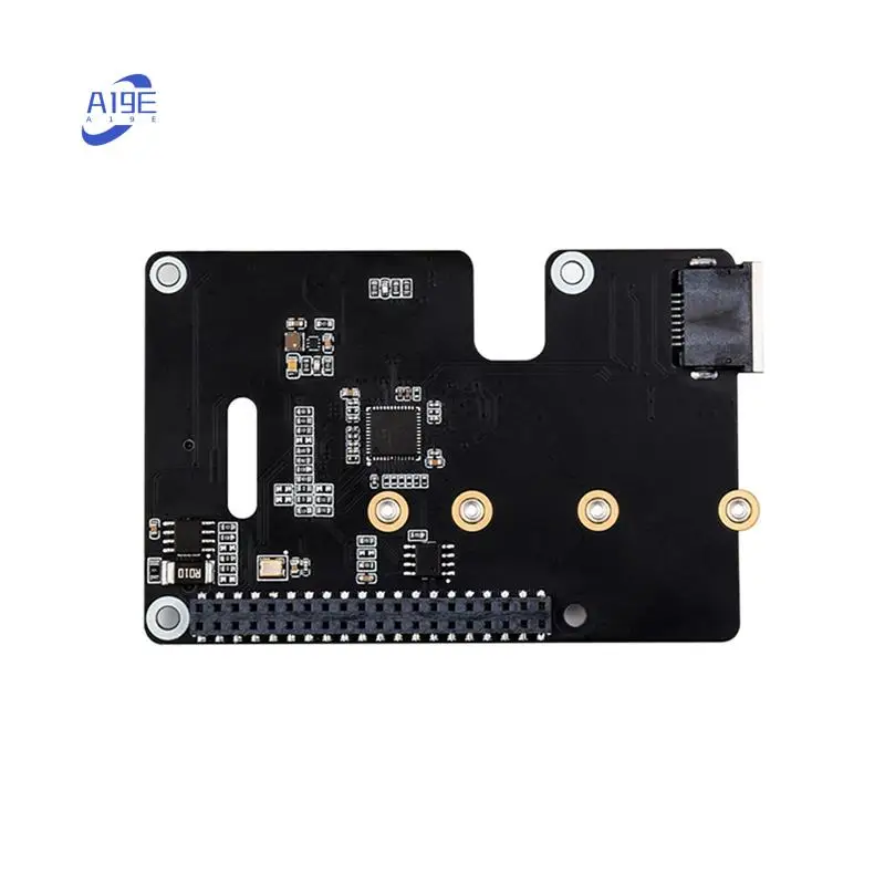 

A19E-Micro-Snow Berry Pi 5 PCLE для платы передачи Gigabit Ethernet/M.2 HAT + стандартный антиоксидант, тонущий золотой