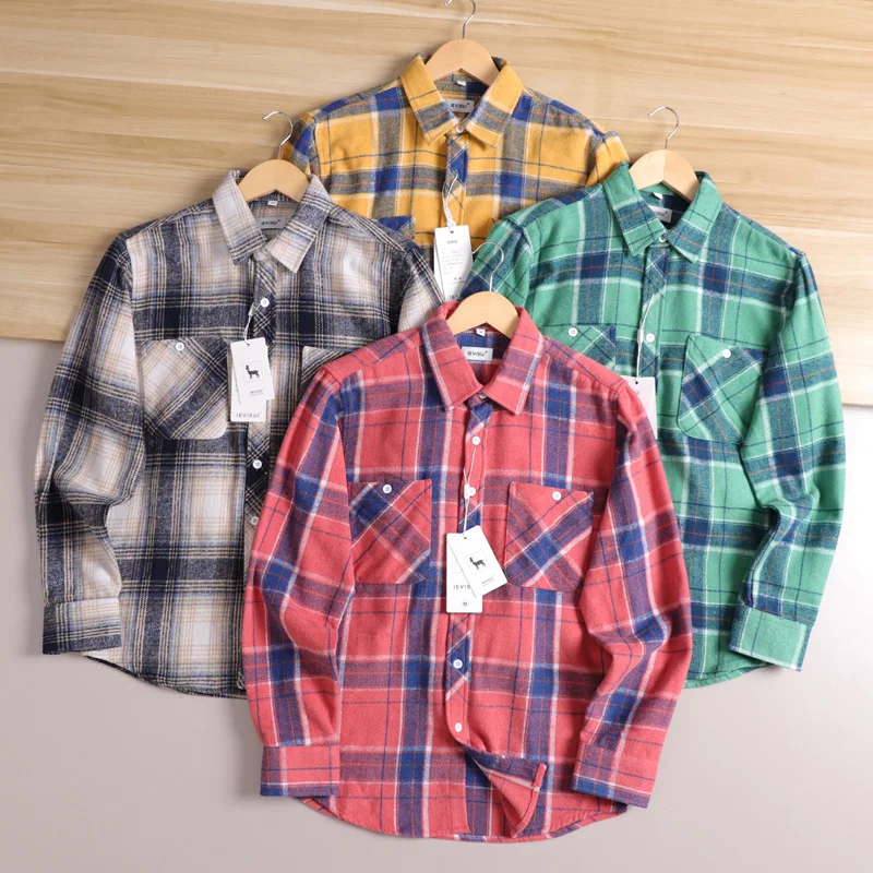 

Мягкий Thiened Long Sve irt, мужской осенний модный клетчатый повседневный ирт, приятный для кожи, удобный, износостойкий