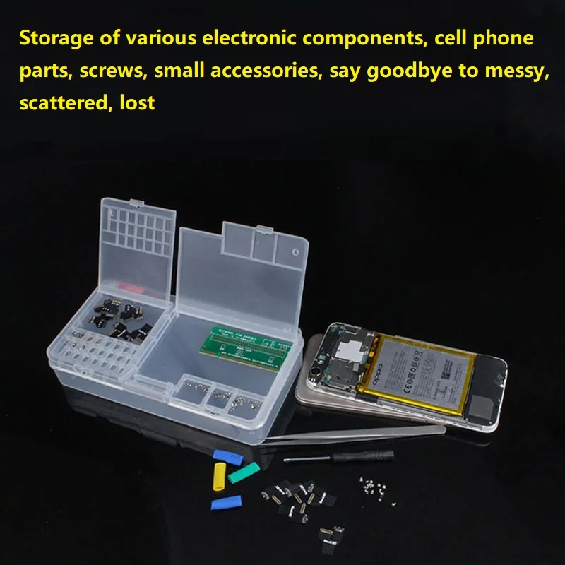 Mobile Phone Repair Storage Box For IC Parts Motherboard Screw Multi Functional Repair Components Box Opening Tools Collector