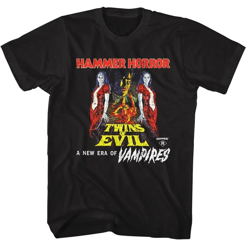 Hammer Horror Twins Of Evil Poster Movie T Shirt