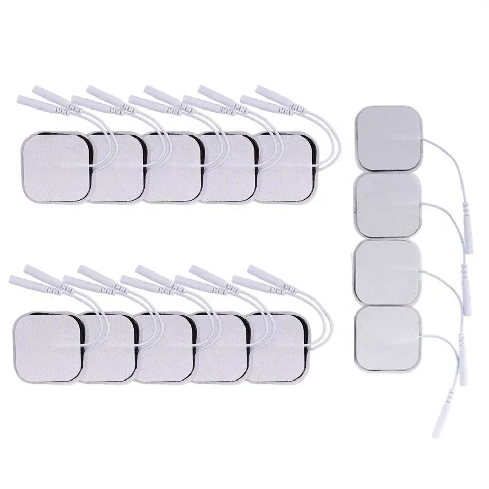 Tens Electrodes Pad EMS Electric Muscle Stimulator Patch Reusable Replaceable Non Woven Fabric Self-adhesive Massager Stickers