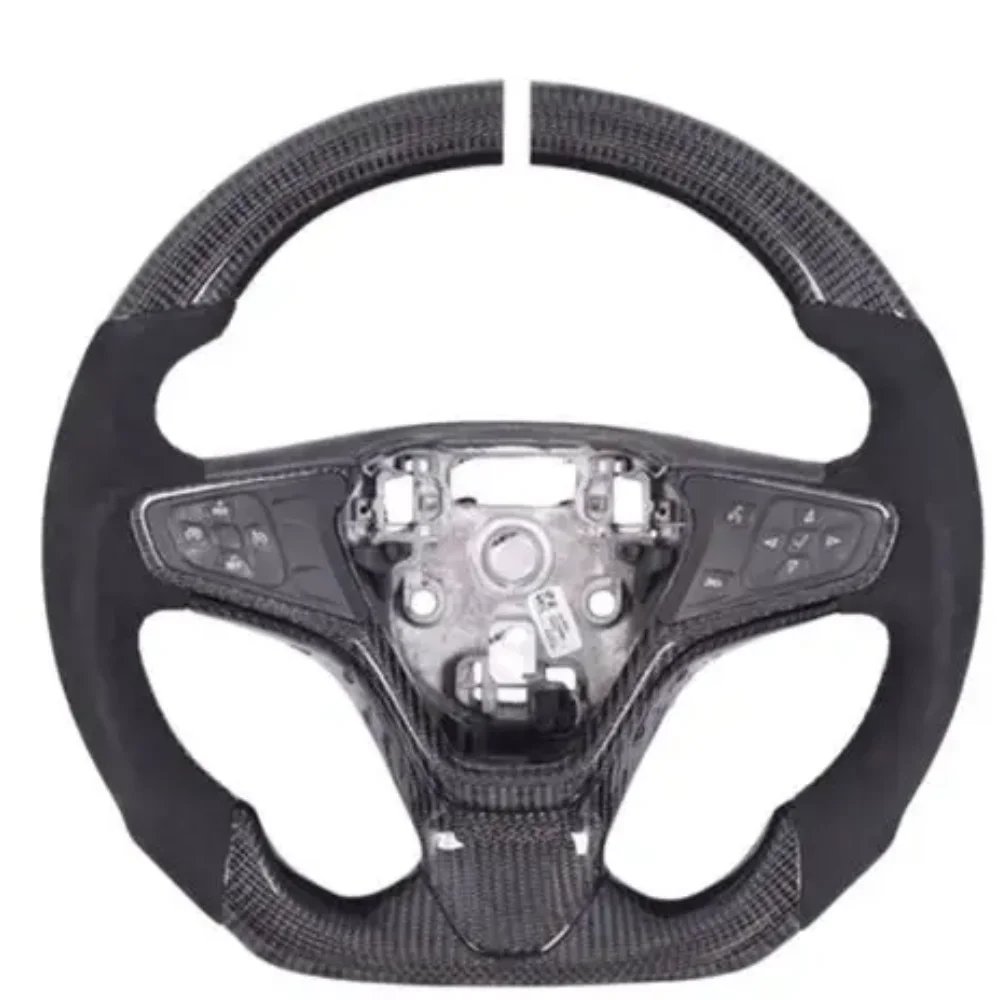 

Replacement Real Carbon Fiber Steering Wheel with Leather for Chevrolet Cruze 2015-2019
