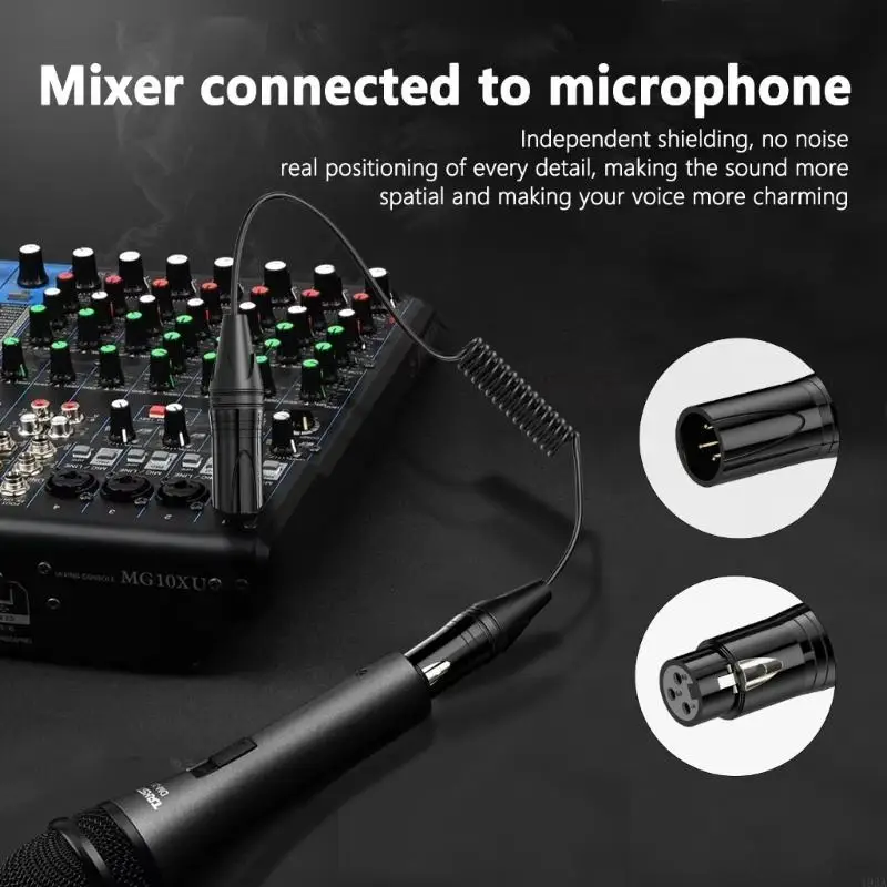 193A Spring Retractable 3Pin Male to Female 3Pin Auditory Cable Clear Broadcasting