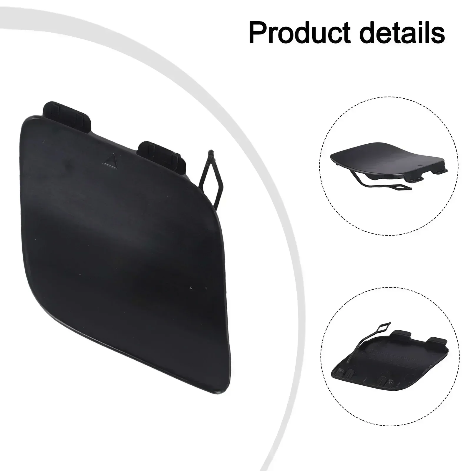 Car Unpainted Front Bumper Tow Hook Eye Cover For Mercedes For Benz W117 CLA250 2014-2019 Front Bumper Trailer Cover Accessories