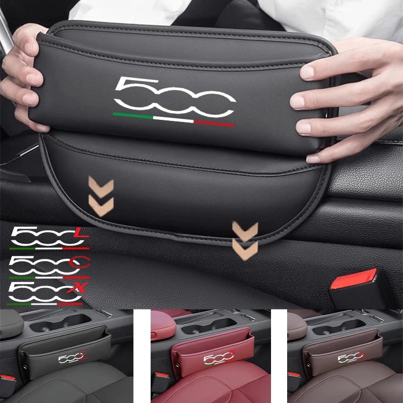 Multifunction Car Seat Gap Organizer Storage Box Pocket Universal For Fiat 500 500C 2012 500X 500L Abarth 695 Auto Accessories