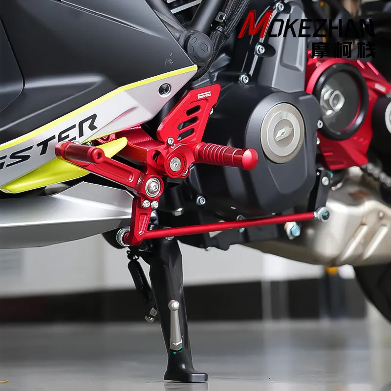 Racing Sports Motorcycle Accessories Adjustable Rearset Footrests Foot Pegs Pedals FOR QJMOTOR ITALJET Dragster 700Twin 700 Twin