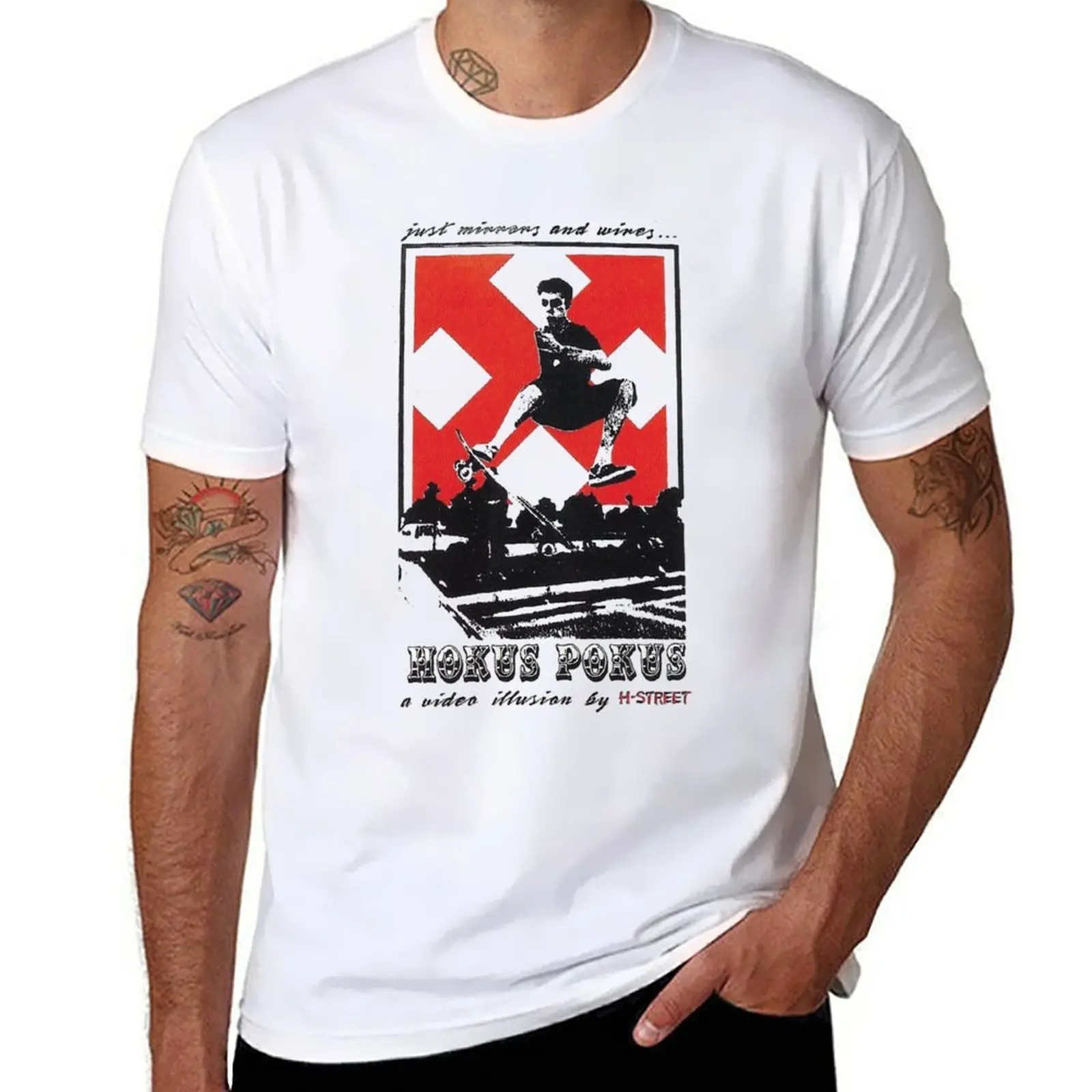 

New Hokus pokus, H-Street skateboard design T-Shirt vintage clothes custom t shirt black t shirt t shirts for men