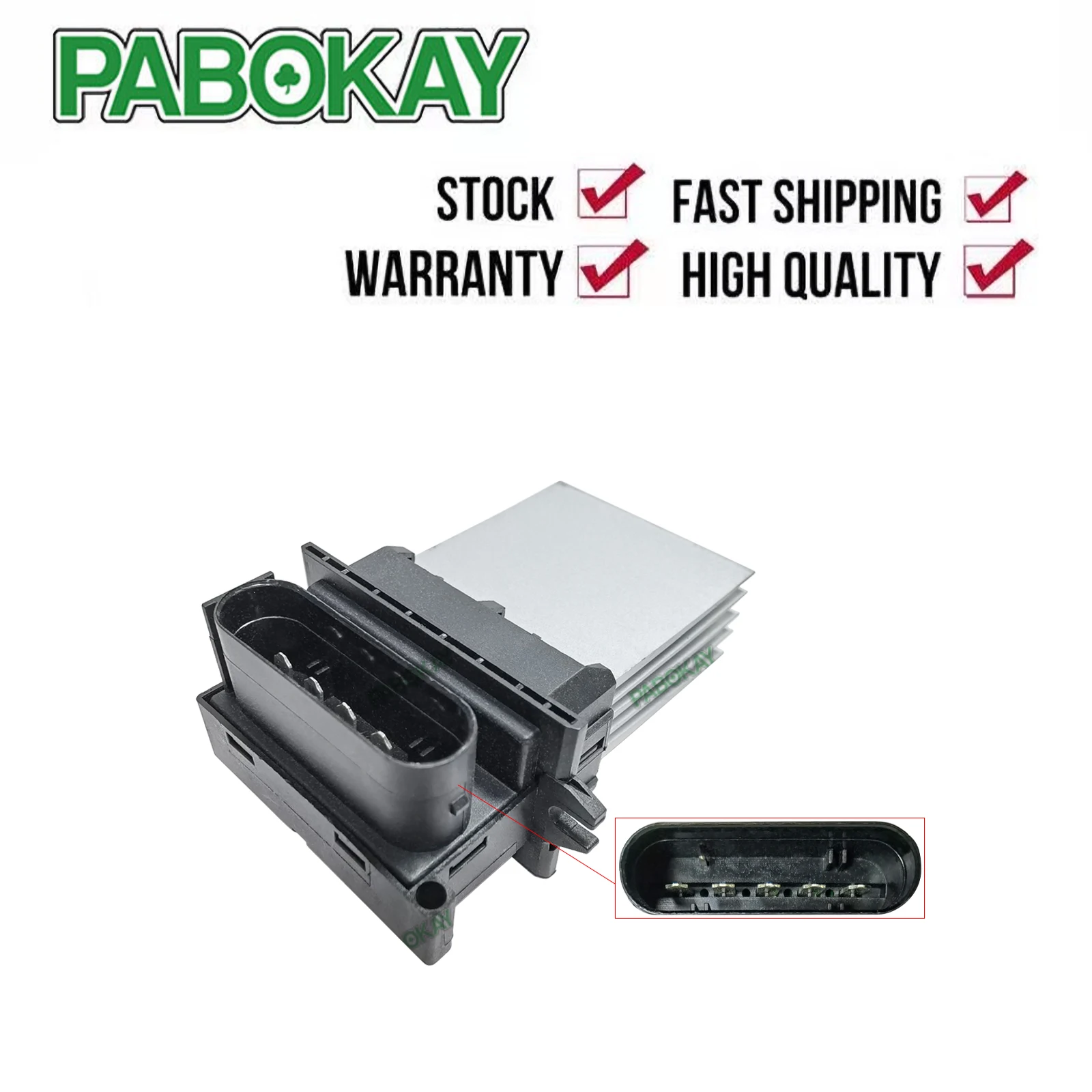 

For Renault Clio II/RS6/172/182 New HVAC Heater Blower Fan Resistor 7701051272 DER005TT 342064 27761-AX010 27761AX010 2918004