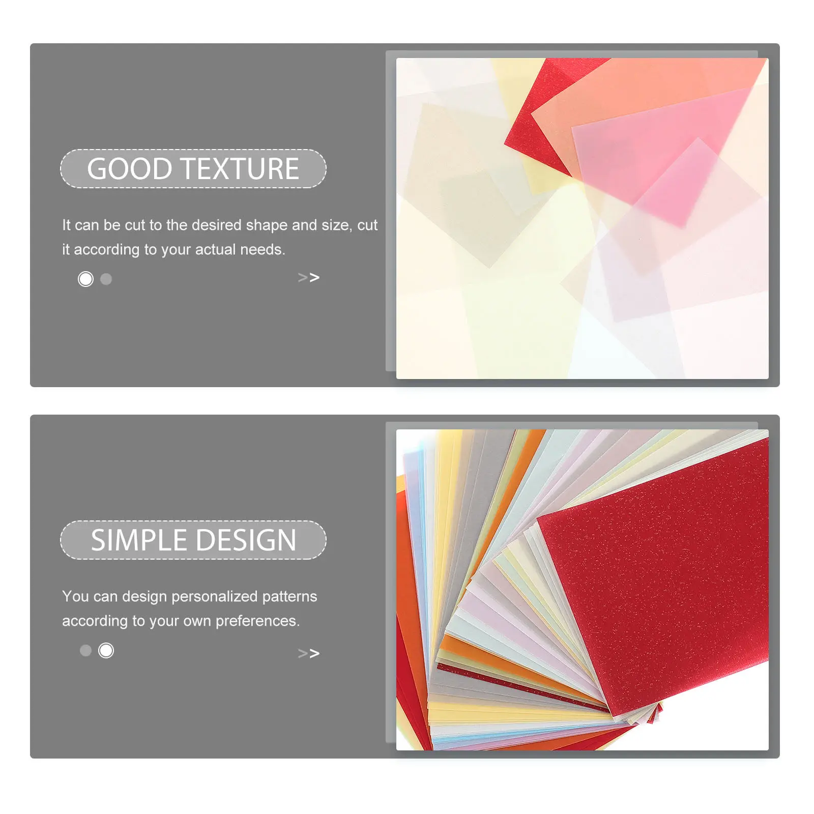 50 Sheets Transfer Paper Strong Breathability Colorful Tracing Paper for Clay Metal Colorful Transfer Copy Sheets