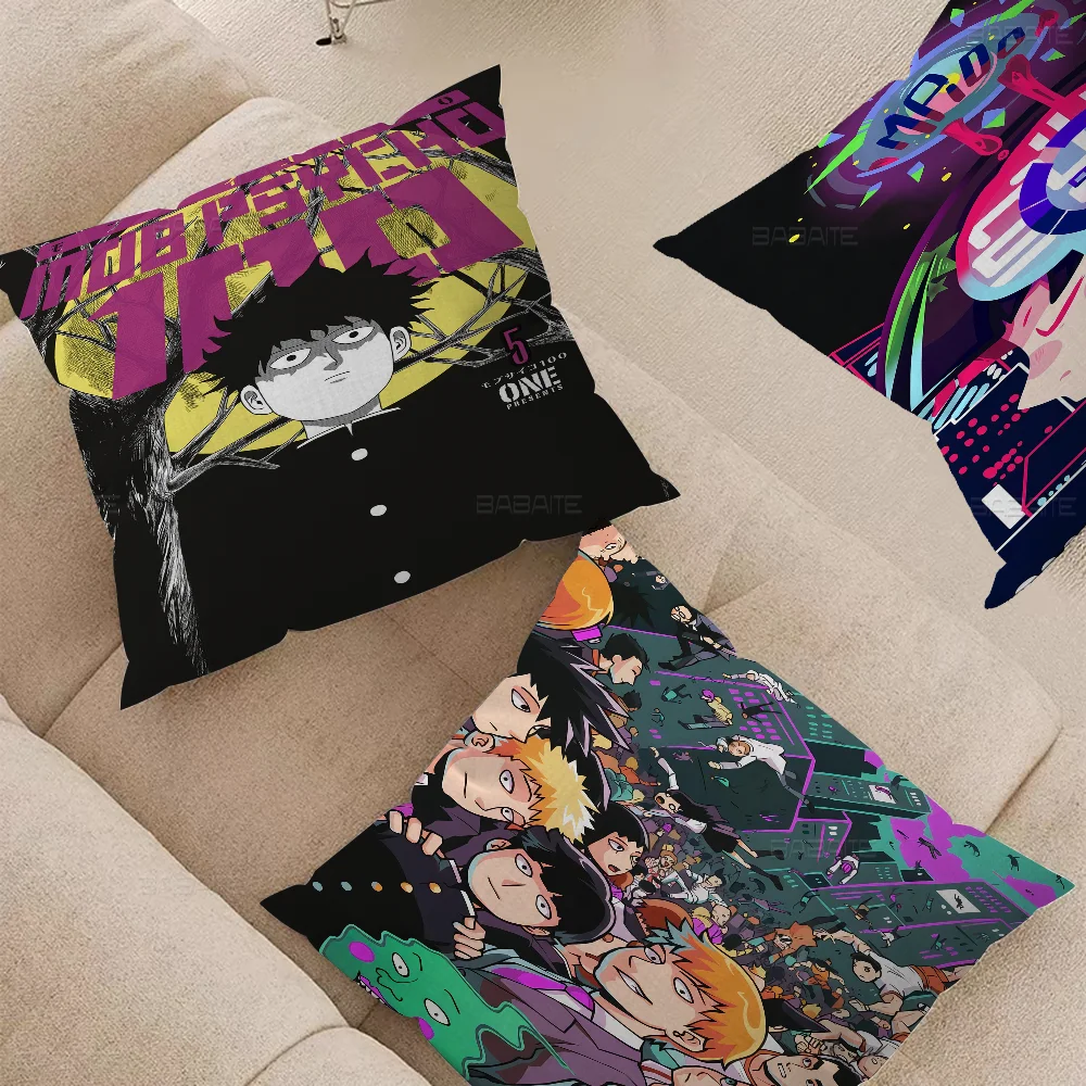 Mob Psycho 100 Pillowcases Home Bedding Decorative Pillow Cover Wedding Super Soft Pillow Case