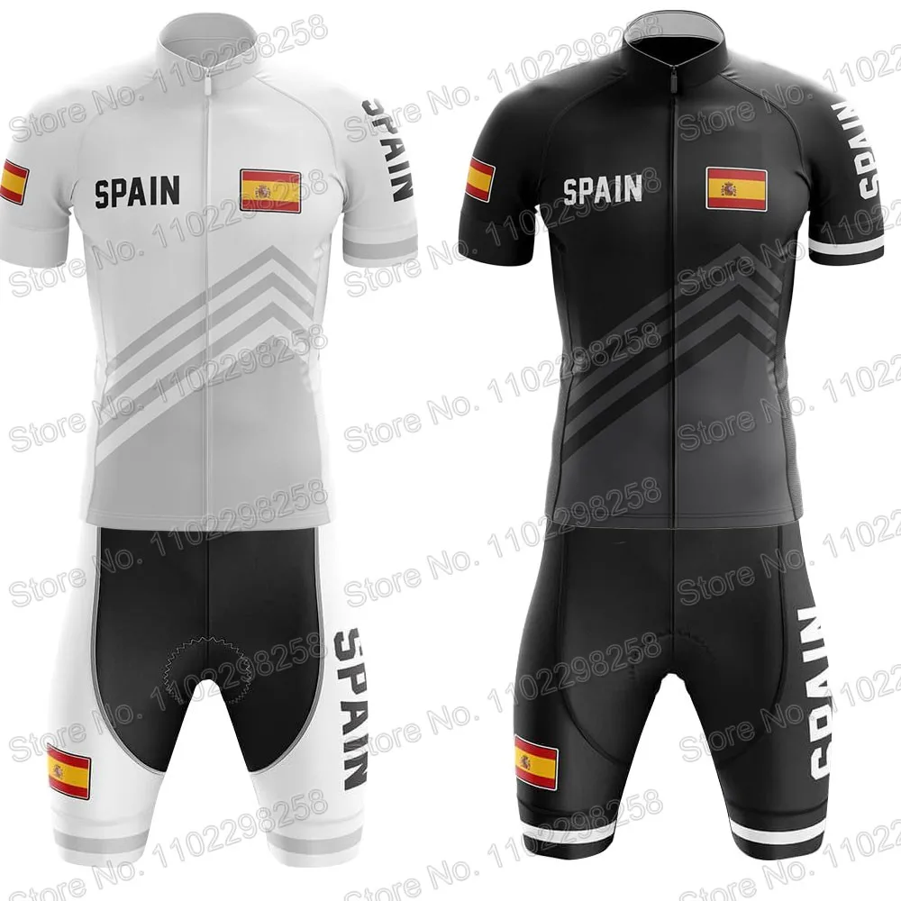 2023 Spain National Team Cycling Jersey Set Espana Flag Clothing Road Bike Shirts Suit Bicycle Bib Shorts MTB Wear Ropa