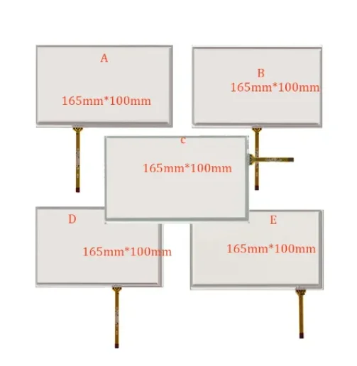 10pcs/lot New 7-inch 165mm*100mm Touchscreen for Car Navigation DVD 7 inch Touch Screen Digitizer Panel Universal Glass