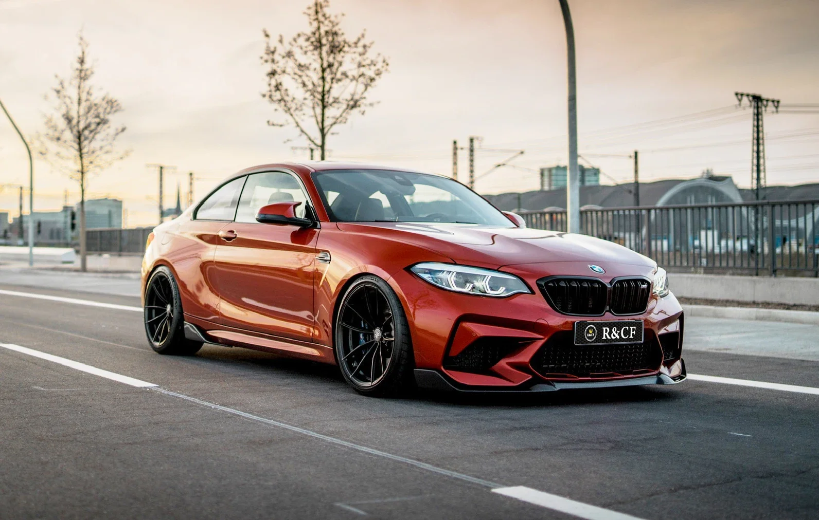 CS style Carbon Fiber Front Bumper Splitter Lip Spoiler For BMW M2C Competition CS style 2019+