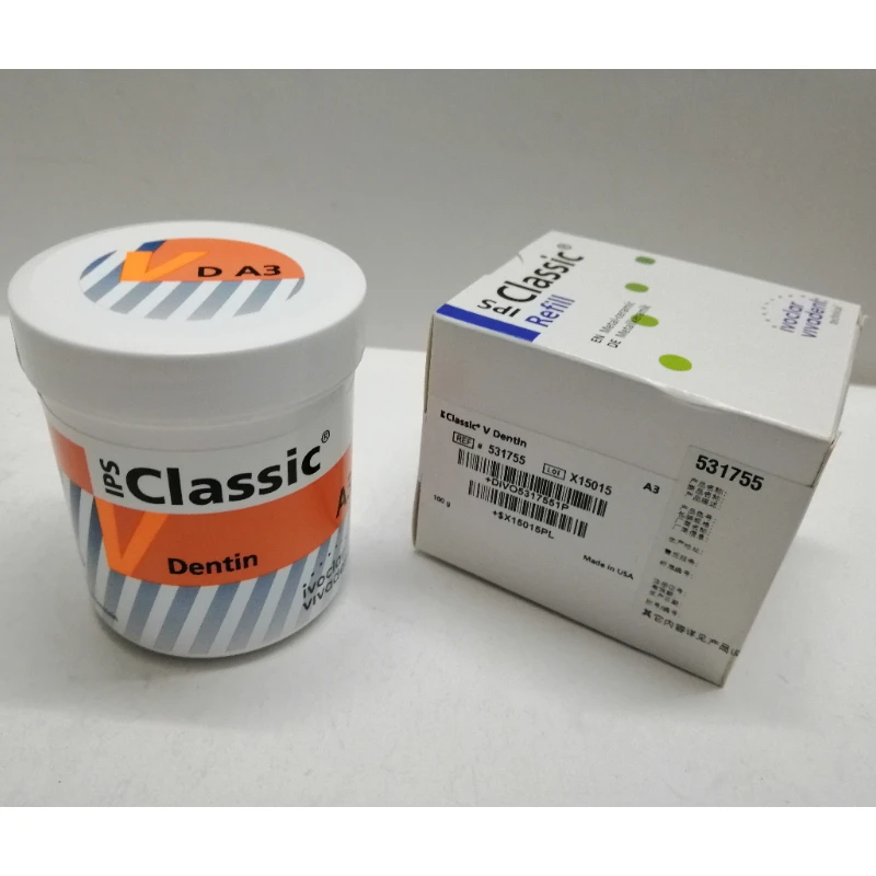 

100g/bottle Ivoclar IPS Classic V Laboratory Dentistry Porcelain Ceramic Powder Dentin Incisal Transparent Dental Materials Tool