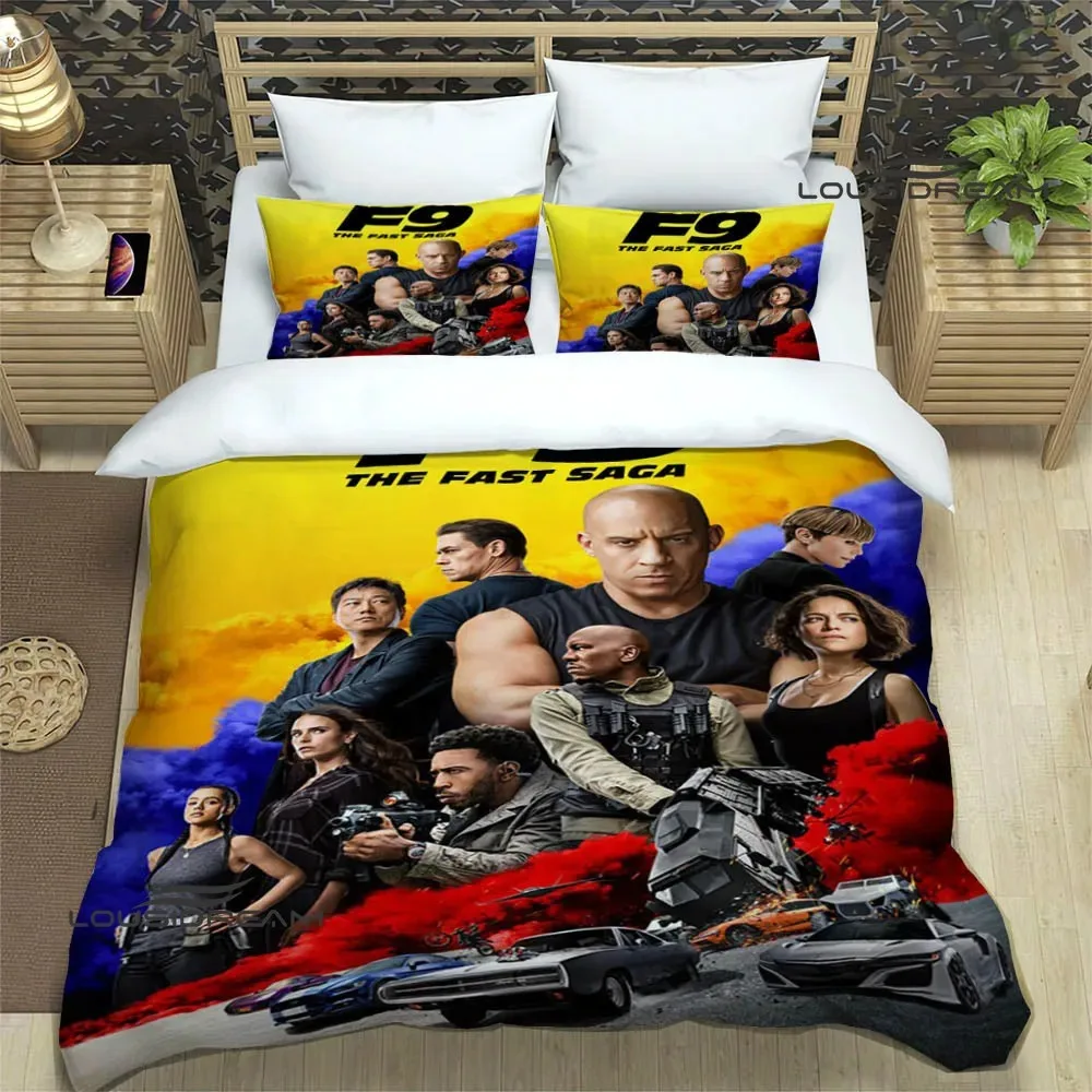 

Fast & Furious printed Bedding Sets exquisite bed supplies set duvet cover bed comforter set bedding set luxury birthday gift