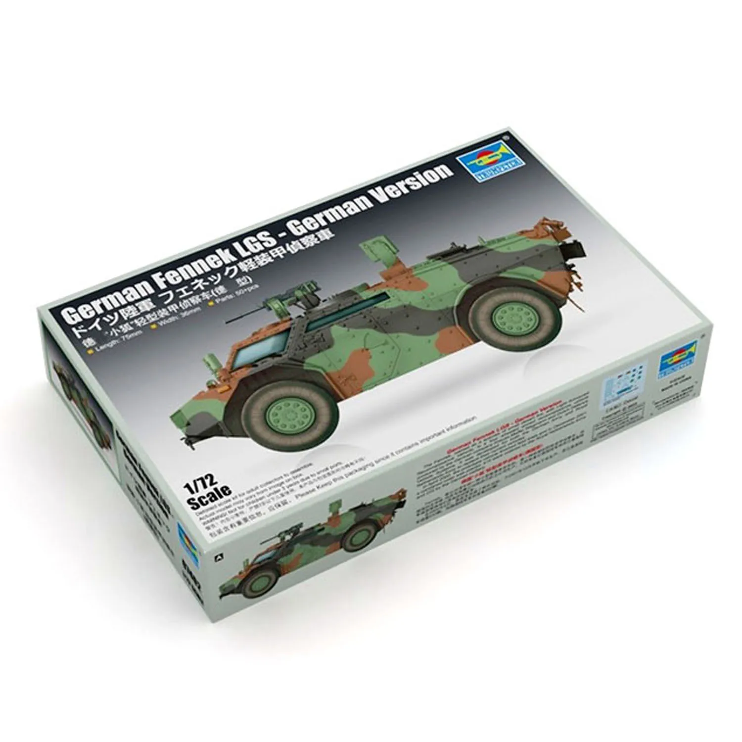 

1/72 Trumpeter German Fennek LGS German Version Armored Reconnaissance Vehicle Plastic Model Building Kits Static Toy TH23622