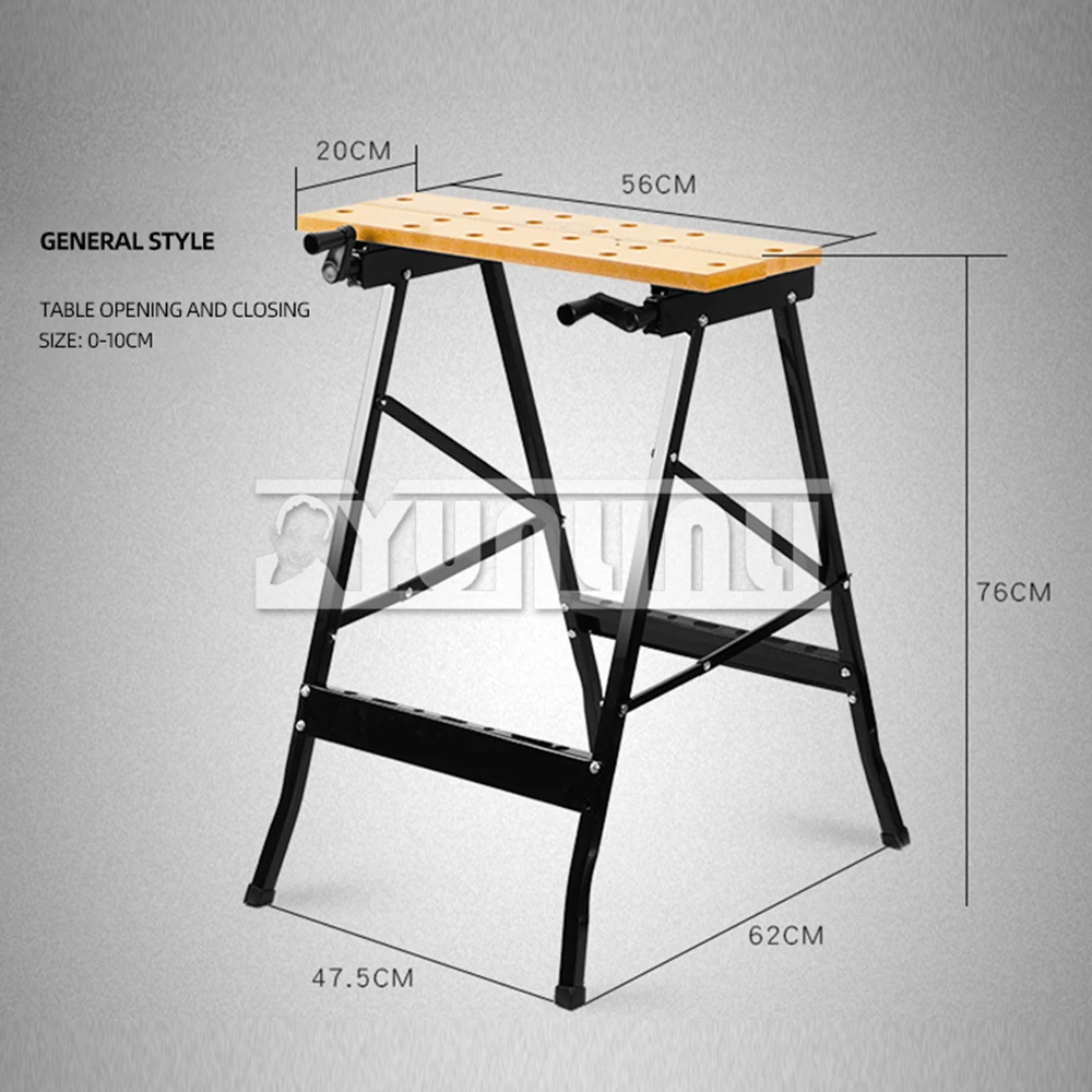 Multifunctional woodworking workbench folding operation saw table inverted flip tool woodworking table folding table