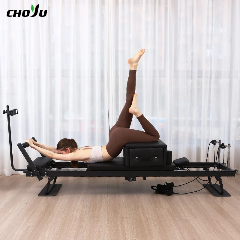 

2025 Portable Adjustable Iron Pilates Reformer Bed Multi-Functional Durable Bracket for Body Exercise New Pilates Studios
