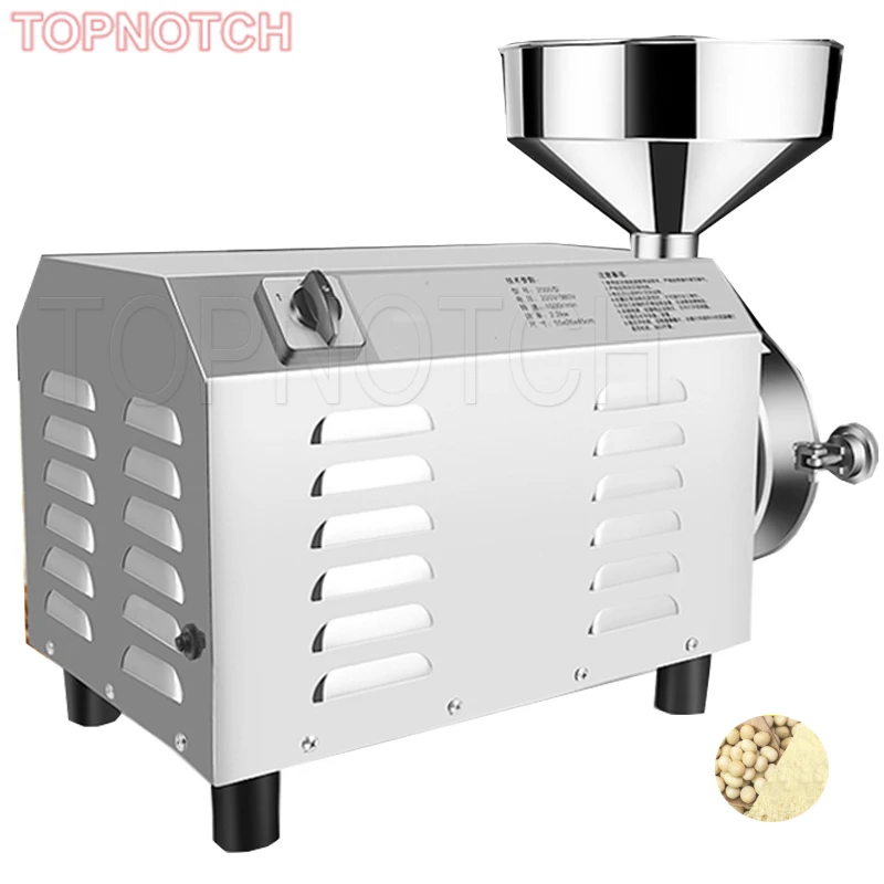 

Commercial Electric Grain Mill Grinder 3000W Powerful Soybean Blender Cereal Crusher Food Processing Machine