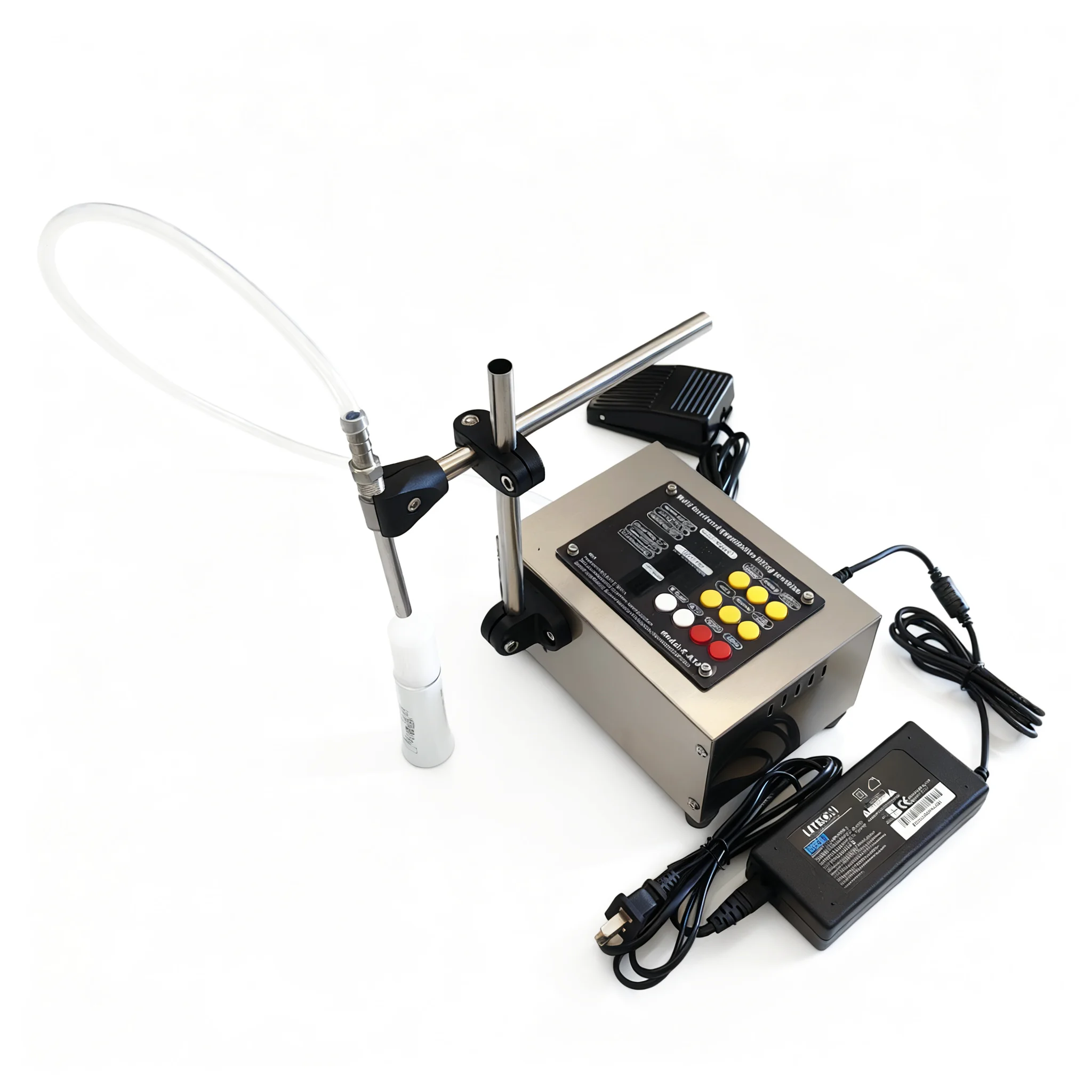

【Best】5000ml Filling Machine Diaphragm Pump Liquid Water Filler Foot Pedal Switch Juice Sauce Milk Fill Automatic Small Quantita