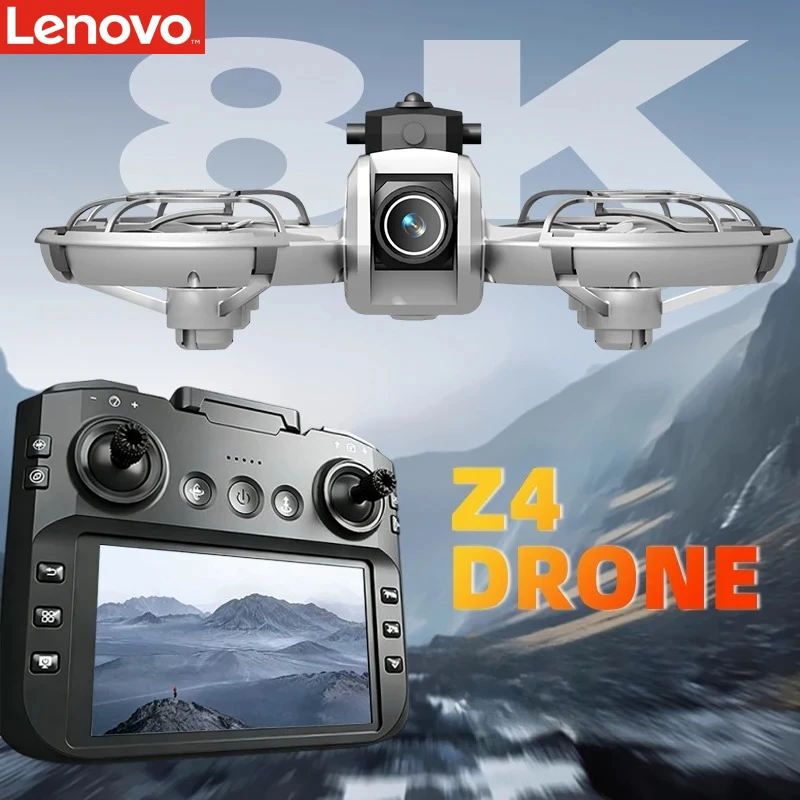 Lenovo - 4台カメラ付きドローン, Lenovo-XS9 Lenovo New Z4 Mini Drone 4K HD Camera Aerial Photography Brushless
