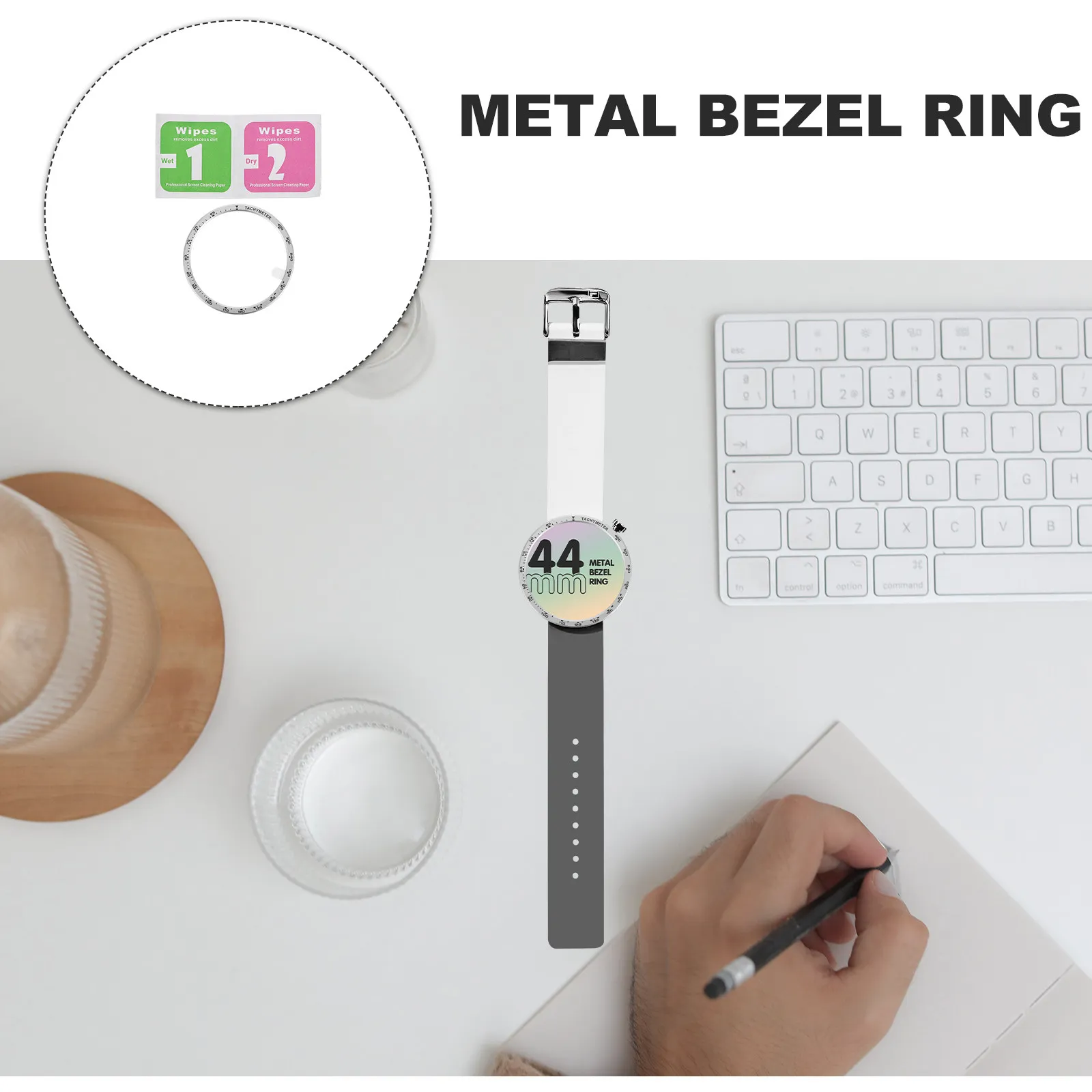 

Металлическое кольцо-рамка премиум-класса, устойчивое к царапинам, для Watch4, ультратонкая металлическая накладка, аксессуары для часов, защитная рамка