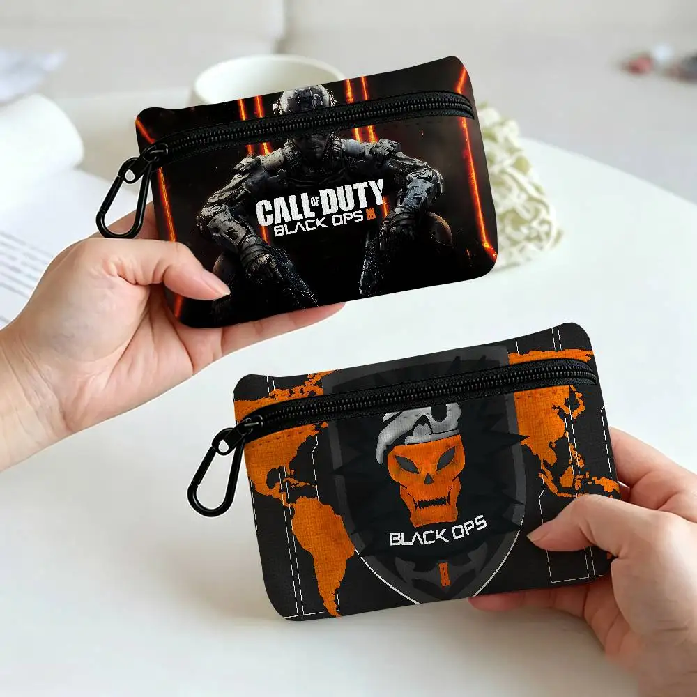 Call Of D-DutyS Gaming Daily Carry Oxford Fabric Small Coin Purse Multi-use Storage Pouch For Keys Cards Coins