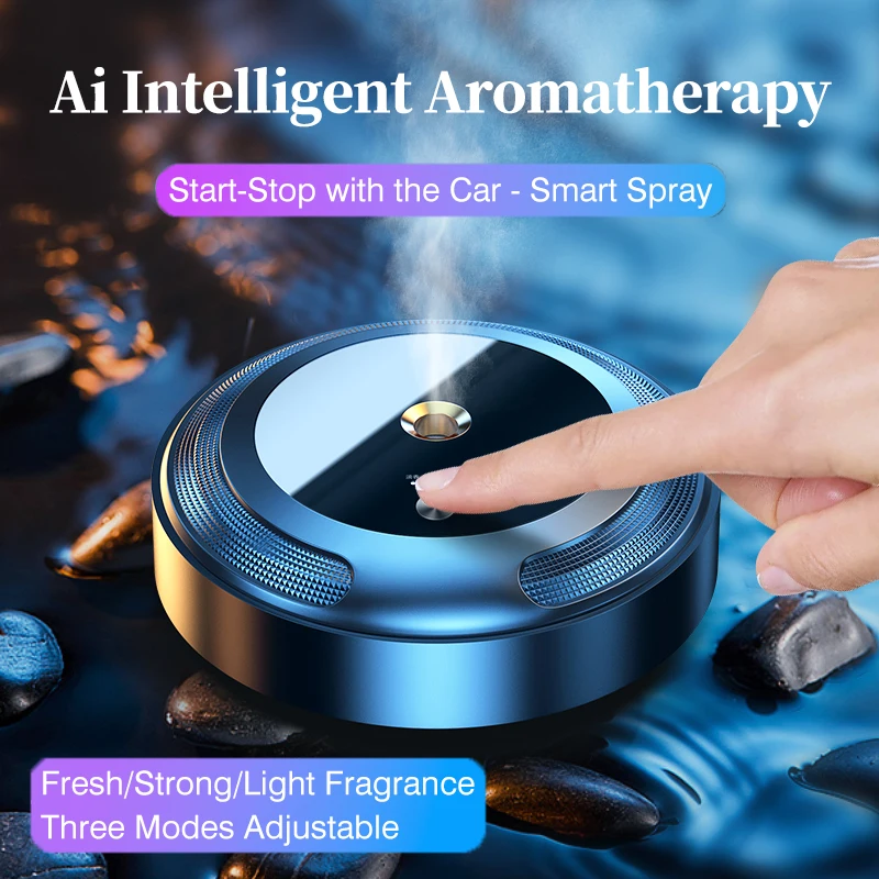 Intelligenter Auto-Lufterfrischer Duftspender Auto-Nebelbefeuchter Ätherisches Öl Diffusor Aromatherapie Innenraum-Zubehör