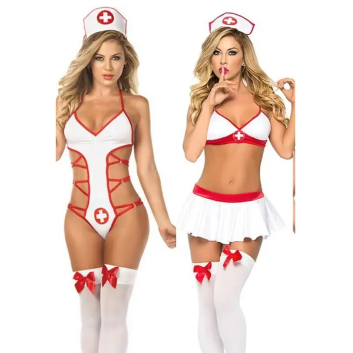Sexy Lingerie Hot Porno Women Nurse Cosplay Sexy Costumes Babydoll White Lace Erotic Lingerie Sexy Underwear Lenceria Erotica