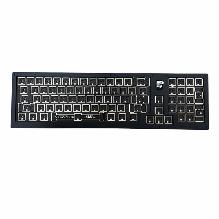 WENJUN VIA Mechanical Keyboard DIY Kit QMK VIA Firmware 80% VIA Keyboard Knob RGB light Hotswap Type C 82Key full Size Keypad