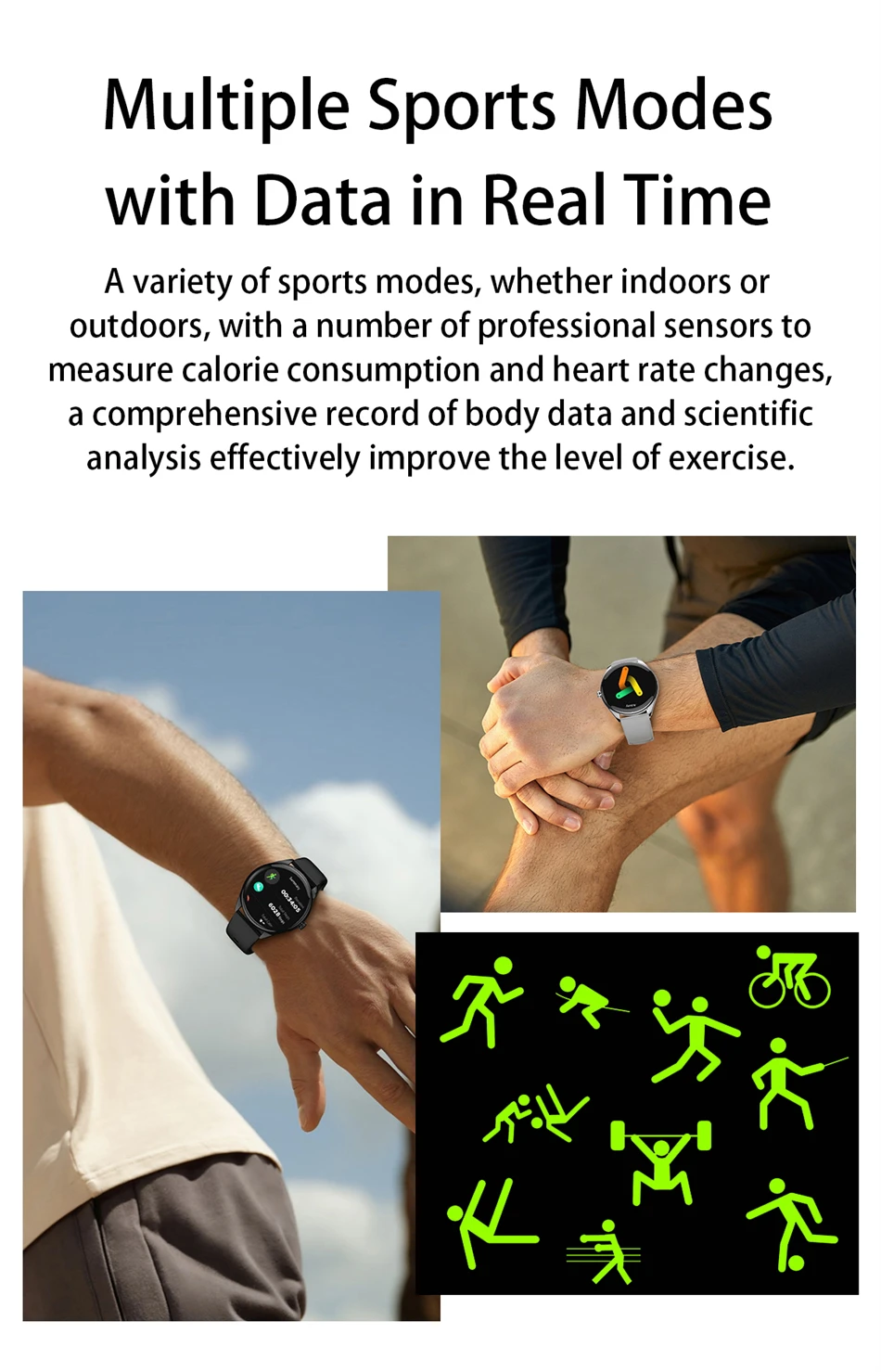 Neue ultradünne Smartwatch für Herren, AMOLED 3D-Bildschirm, immer aktuelles Zifferblatt, Sport, Fitness, wasserdicht, Herzfrequenz, Bluetooth-Anruf, Smartwatches – Detail 15