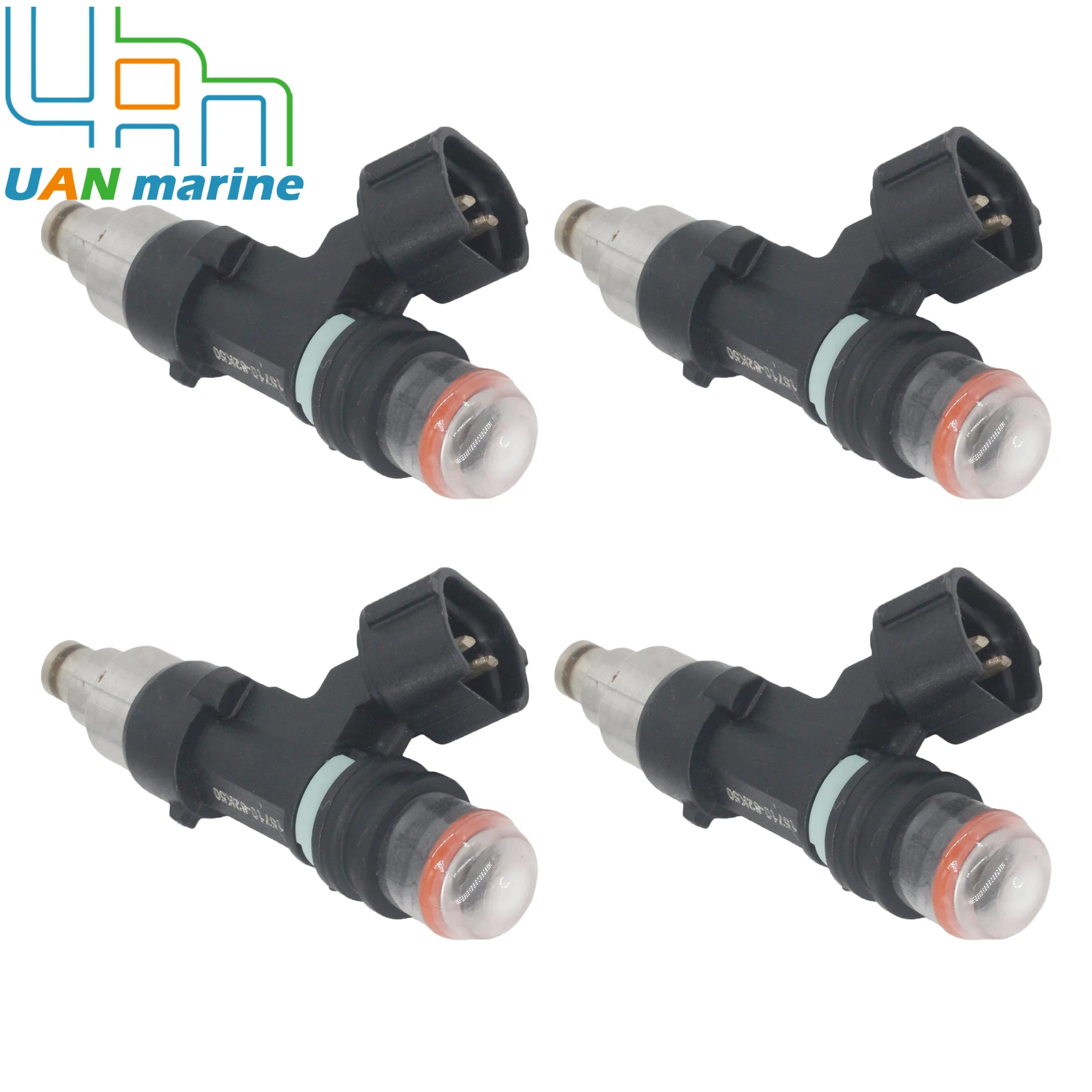 

4 Pcs 15710-82K50 Fuel Injector Replacement for Suzuki 4-Stroke DA64W DF 70 To 140 HP Outboard Engine 1571082K50 EAT314