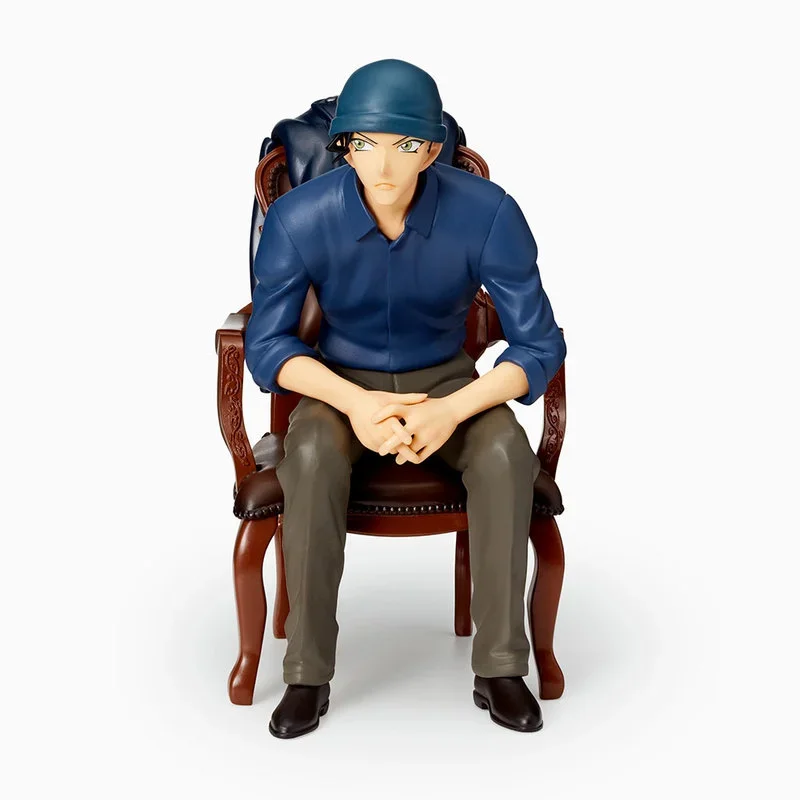 Original Detective Conan SEGA Haibara Ai Conan Edogawa Chair Sitting Figurine Anime Action Figure Ornament Toys for Aldult Gifts