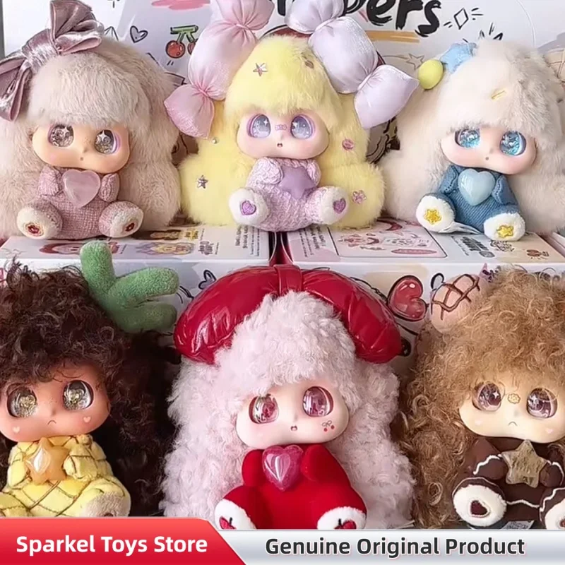 

Genuine Micoco And Nono Crystal Whispers Series Vinyl Plush Blind Box Lovely Figure Doll Bag Pendant Decor Toys Gift For Girls