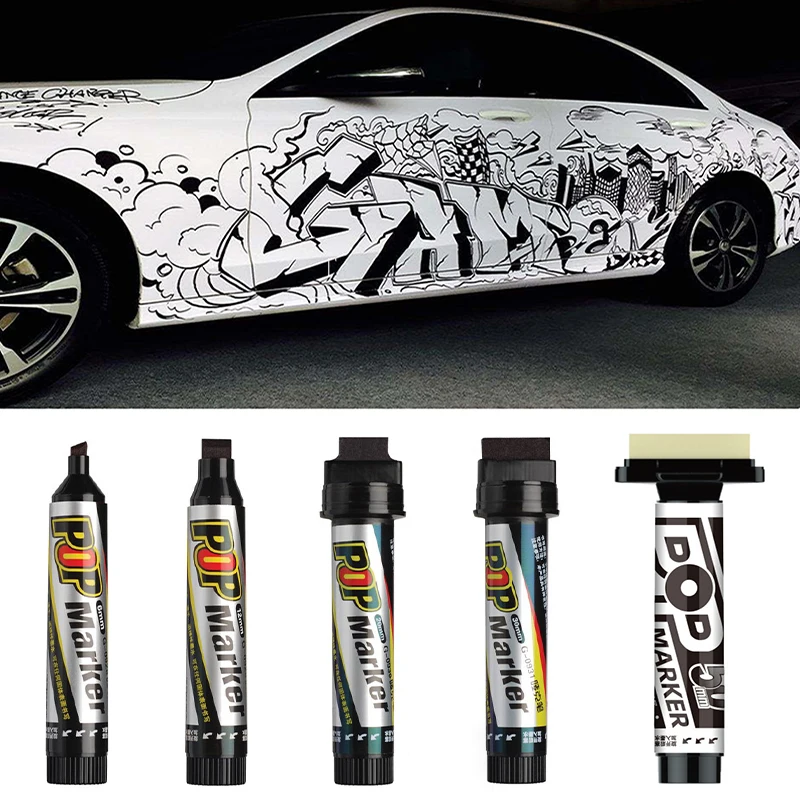 

Genvana/Know POP Waterproof Paint Permanent Sketch Graffiti Refillable Marker Pen Draw Poster Manga Office School Art Stationery