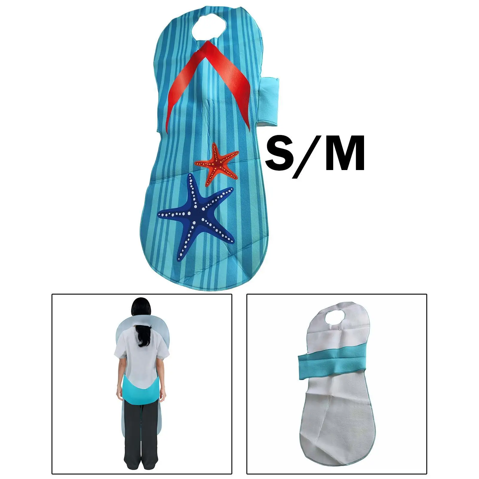 Disfraz de chanclas para mujeres y hombres, puesta en escena