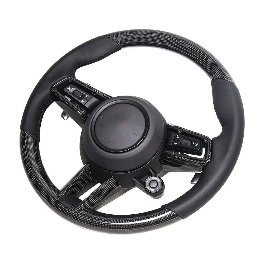 Real Carbon Fiber Car Steering Wheel For Porsche 992