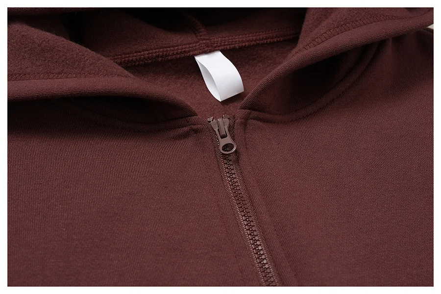 Neue Mode Damen Winter Fleece Pullover 2-teiliges Set Lässiger Kurzer Mantel mit Kapuze Reißverschluss Sport-Trainingsanzug Jogginghose Fitness-Set – Detail 35