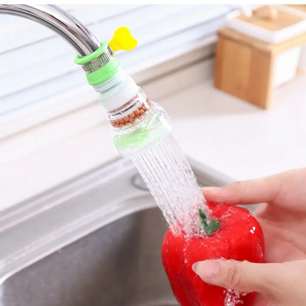 1Pcs New 360 Degree Rotating Faucet Extension Splash-proof Kitchen Shower Rotating Filter Home Use Shower Supplies Water Filter