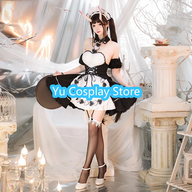 Game Azur Lane Cosplay Costume IJN Noshiro Cosplay Dress Women Sexy Maid Suit Party Outfits Halloween Uniforms Custom Made