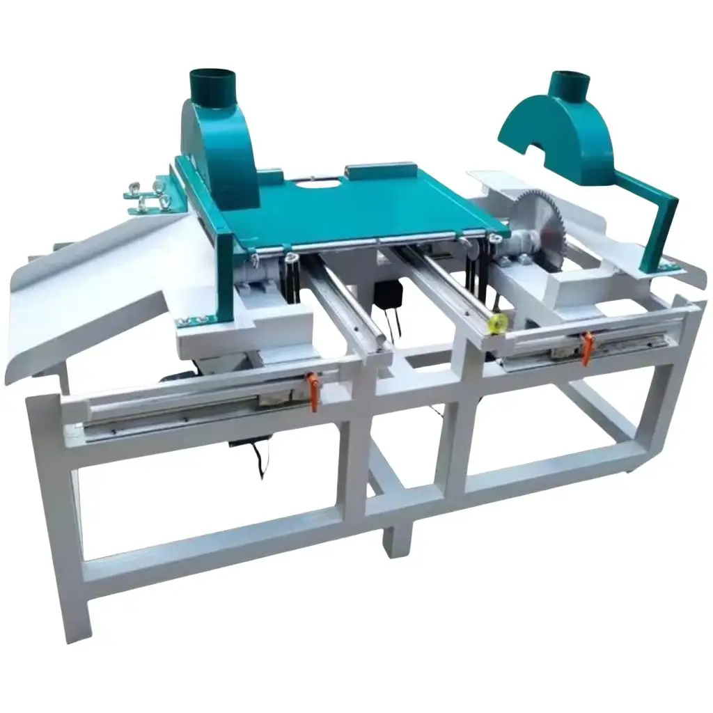 Wood Cutting Machine Dual-Headed Cutter for Woodworking Double-End Manual Bench Saw Woodentry Double-Saw