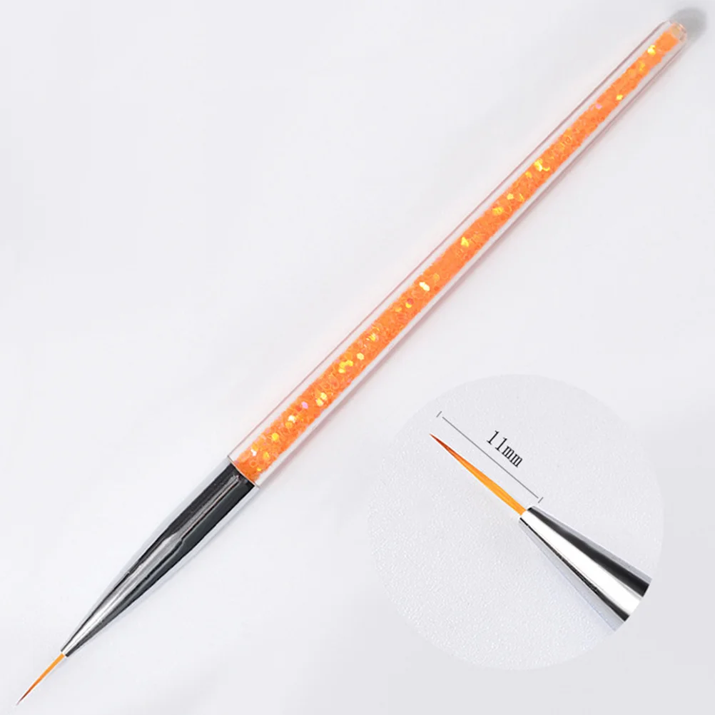 Set di pennelli per nail art da 3 pezzi con punte di rivestimento fine per verniciatura dettagliata delle unghie Design leggero e portatile per progetti di bellezza fai-da-te